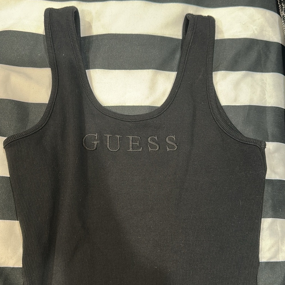 GUESS Black Bodysuit mock neck sleeve’s